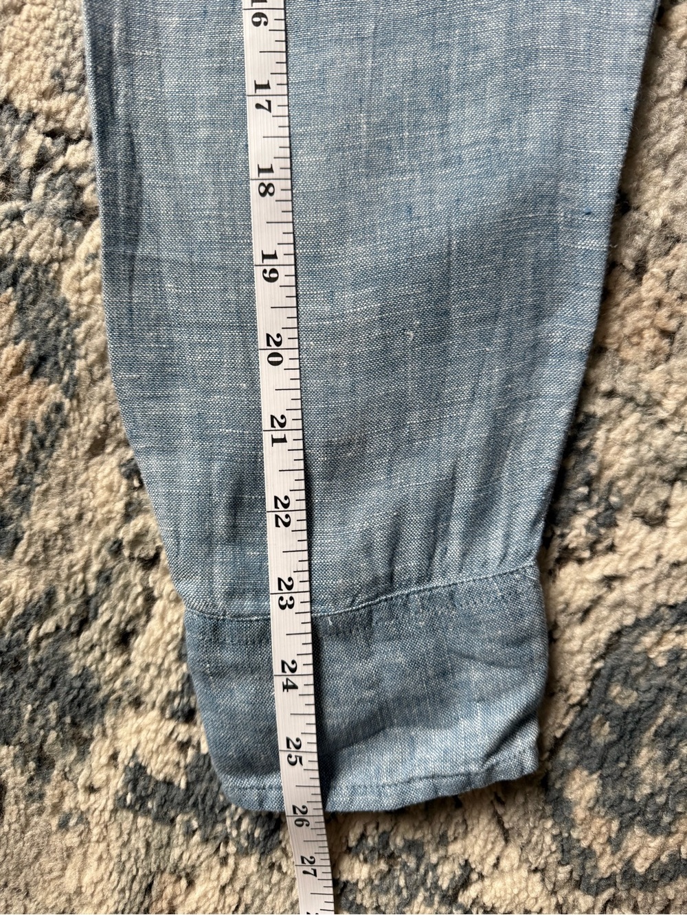 Men’s Light Blue Slim Fit J. Crew Chambray Button-Down Shirt - Picture 8 of 8